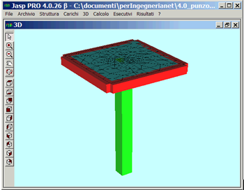 Punzonamento ß=1 piastra in c.a.